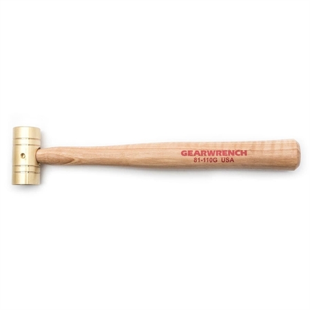 APEX TOOL GROUP 8 Oz. Brass Hammer With Hickory Handle 81-110G